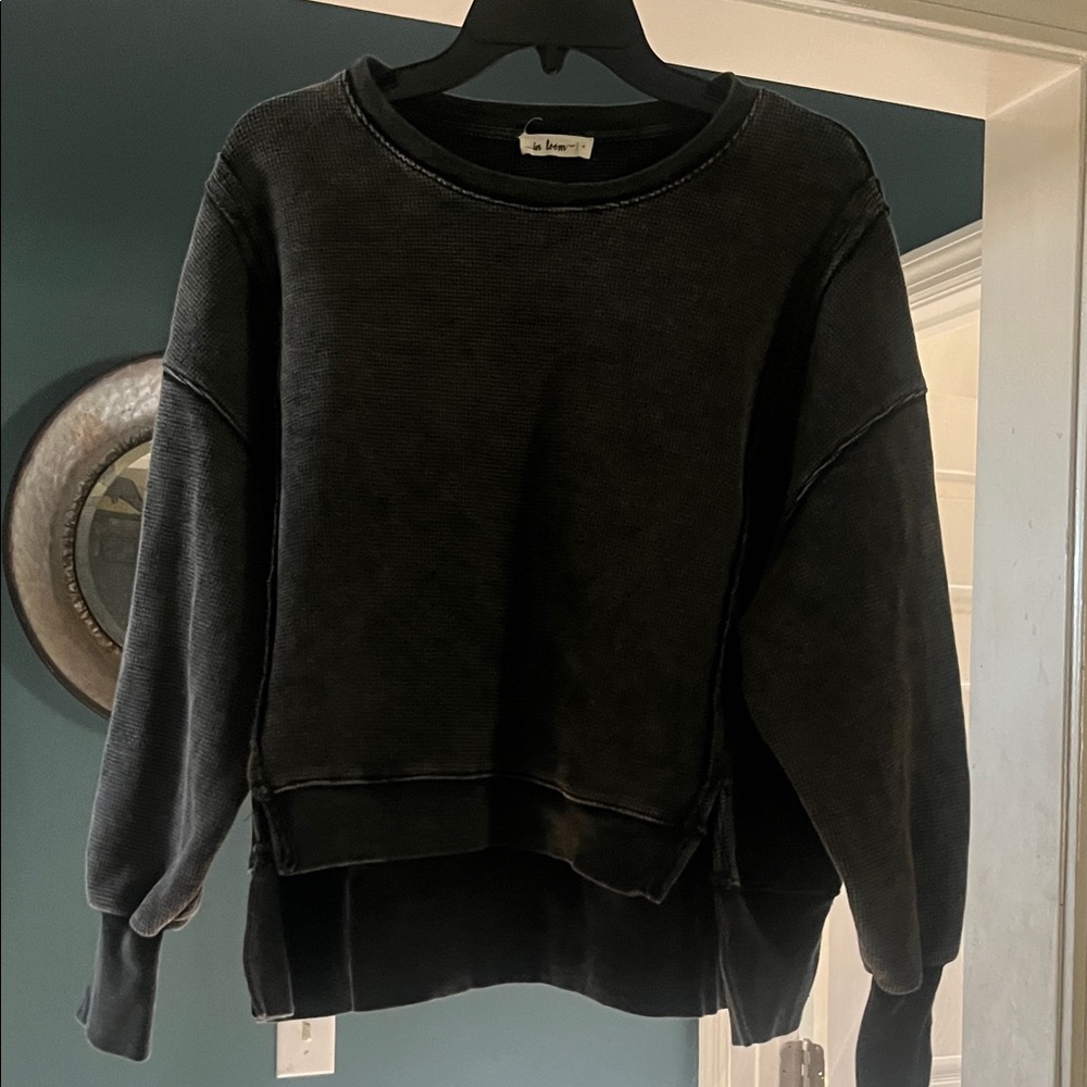 Black Thermal Pullover Sweater - image 2